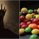 Illustration for article titled Zombie Skittles will let you taste the rainbow—em/emand rotting human fleshem/em